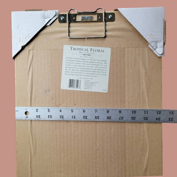 Vintage 2003 "Tropical Floral II Birds of Paradise" by Cheri Blum for Target - Picture 6 of 6